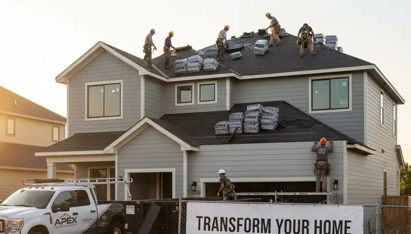 Professional roof replacement and vinyl siding installation in Minneapolis, MN homes