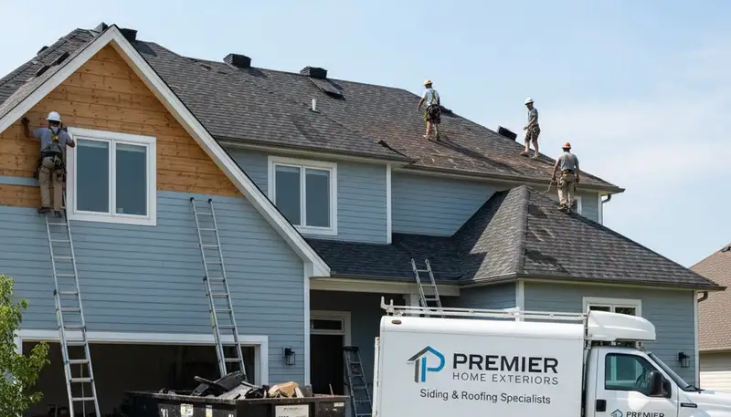 Roof and vinyl siding replacement on Minneapolis MN home by Next Level Exteriors