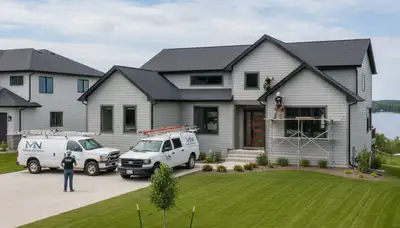 Professional vinyl siding installation on residential home in Minneapolis, MN