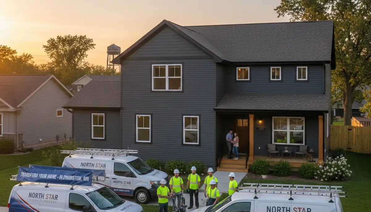 Professional vinyl siding installation on home exterior in Minneapolis, MN