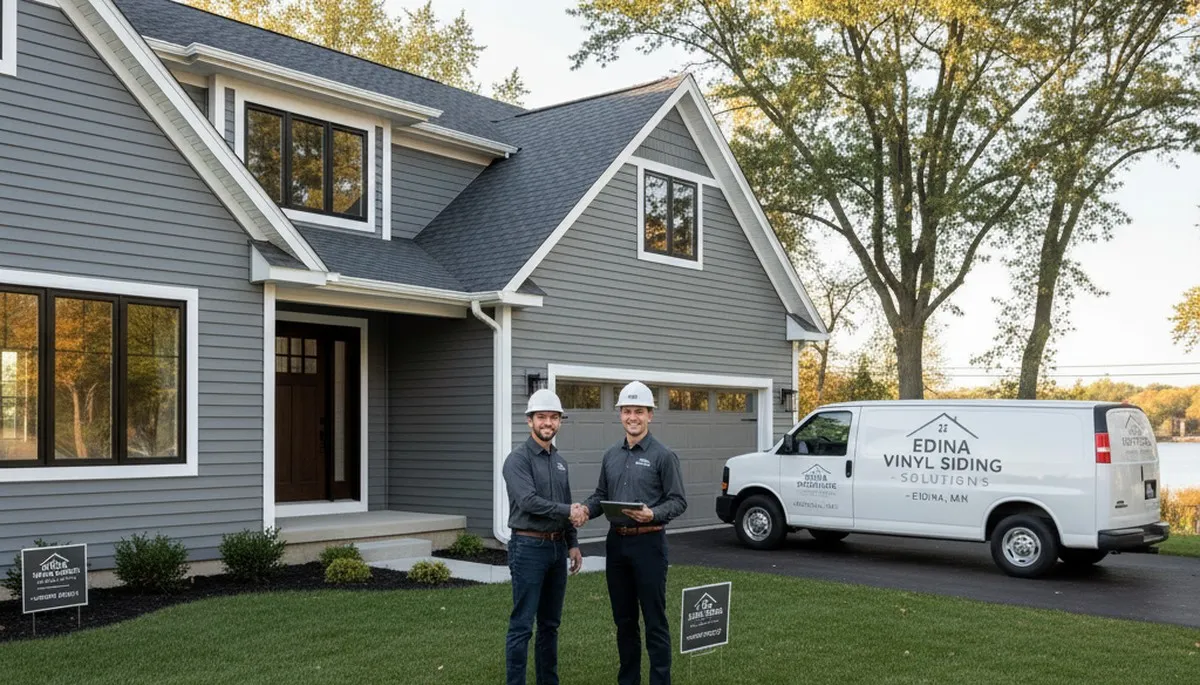Vinyl siding installation on residential home exterior in Minneapolis MN