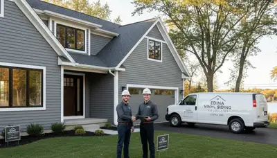 Vinyl siding installation on residential home exterior in Minneapolis MN