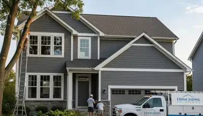 Professional vinyl siding installation on home exterior in Minneapolis MN
