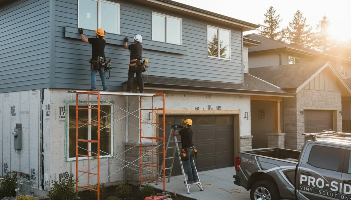 Professional vinyl siding installation on home exterior in Minneapolis, MN