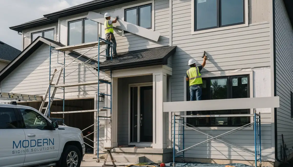 Vinyl siding installation on Minneapolis MN home exterior by Next Level Exteriors