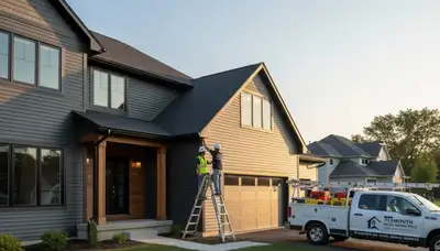 Professional vinyl siding installation on a Minneapolis MN home exterior