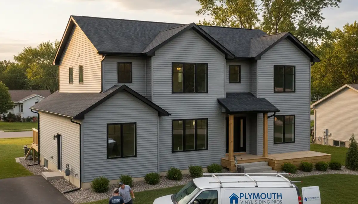 Professional vinyl siding installation on Minneapolis MN home exterior