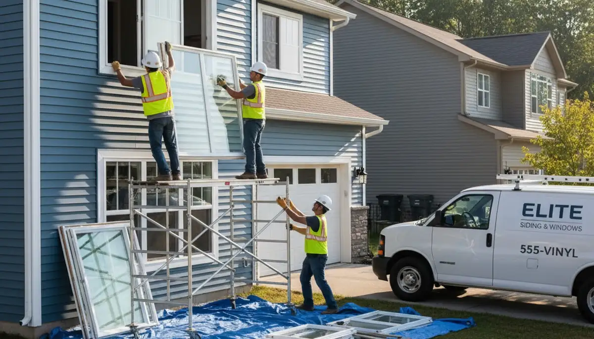 Professional window replacement and vinyl siding in Minneapolis, MN home exterior renovation